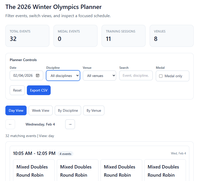 The 2026 Winter Olympics